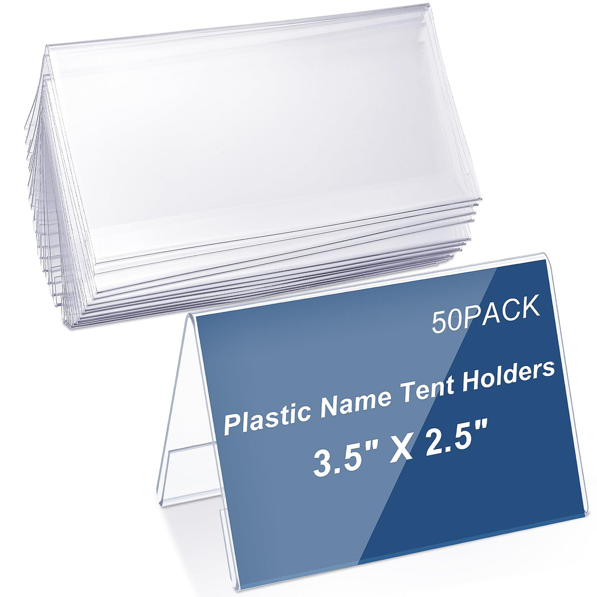 15 Pieces Acrylic Name Plate for Desk, 11" X 4.25" Name Tent for Meeting