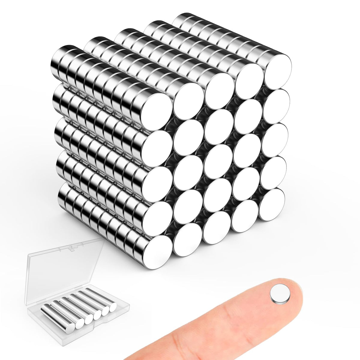Magnets for Crafts, 5x2mm Small Round Magnetic 250 Pack