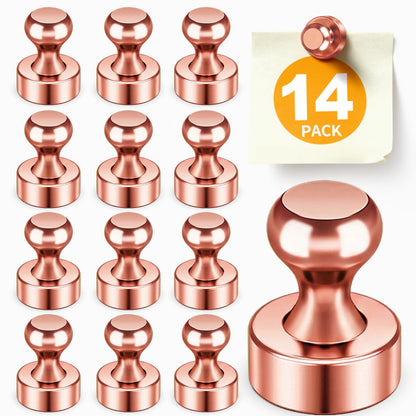 FINDMAG Fridge Magnets, Magnets for Whiteboard, Kitchen, 14 Pack, Colorful