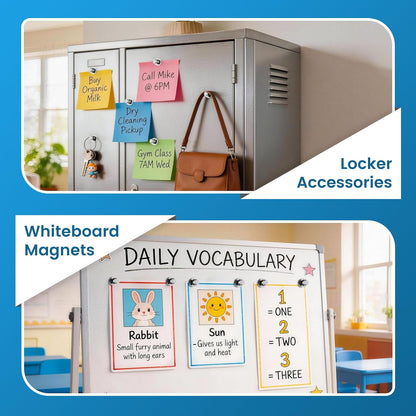 20PCS Fridge Magnets, Refrigerator Magnets for Whiteboard, Silver