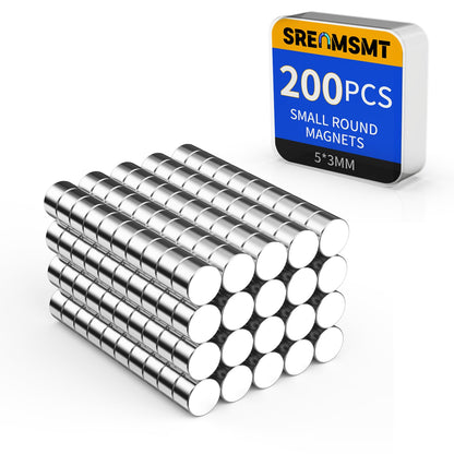 Small Magnets, 7 Sizes Neodymium Magnets for Crafts, 290 Pack