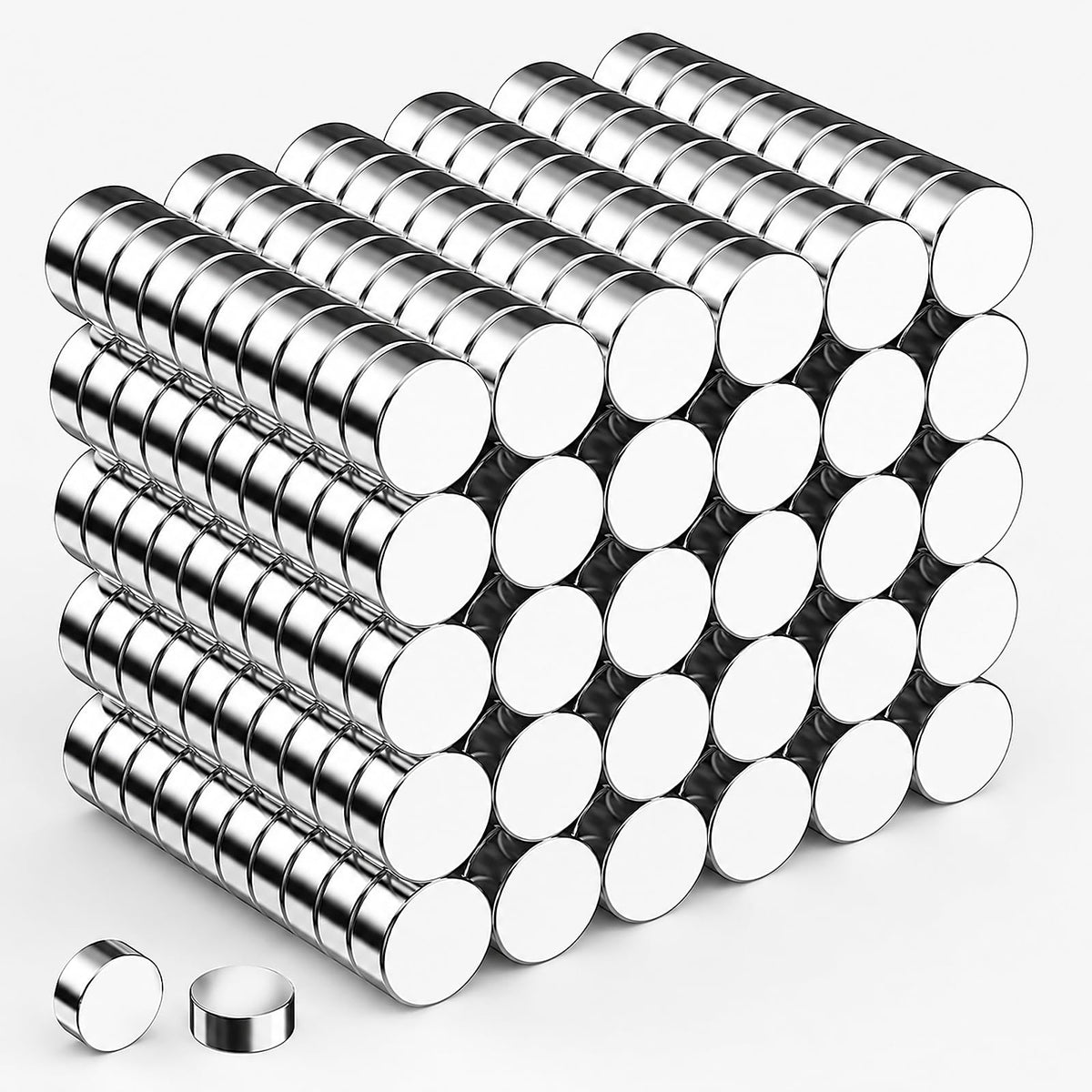 500 Pcs Small Neodymium Magnets for Crafts, 6 Sizes Rare Earth Magnets