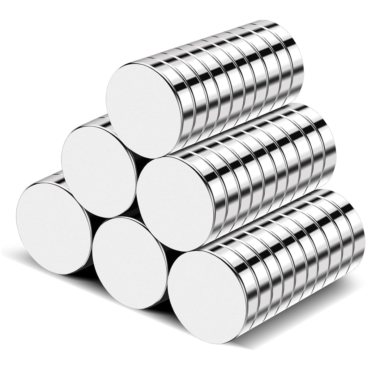 TRYMAG 80Pcs Small Round Magnets, 8x2mm Refrigerator Magnet