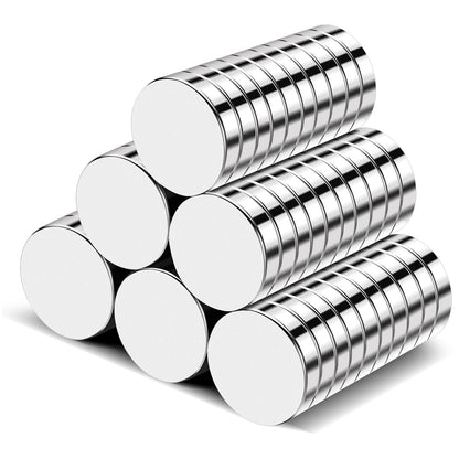 TRYMAG 80Pcs Small Round Magnets, 8x2mm Refrigerator Magnet