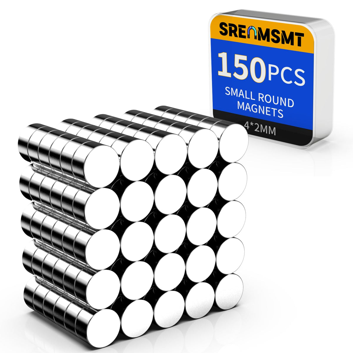 Small Magnets, 7 Sizes Neodymium Magnets for Crafts, 290 Pack