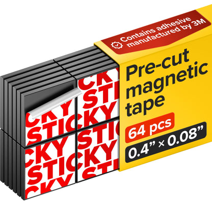 Super Sticky Magnetic Tape for DIY & Crafts, 20ft x 1/2in (6m x 1.25cm)