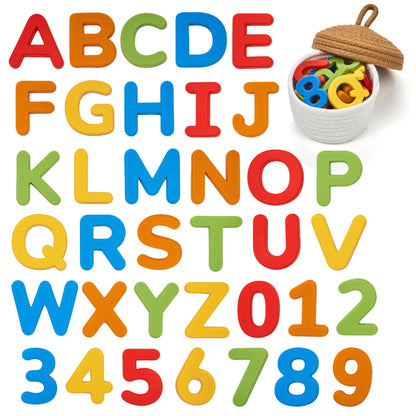 JoyCat Soft Silicone Magnetic Alphabet Letters, 26 Uppercase (Muted Color)