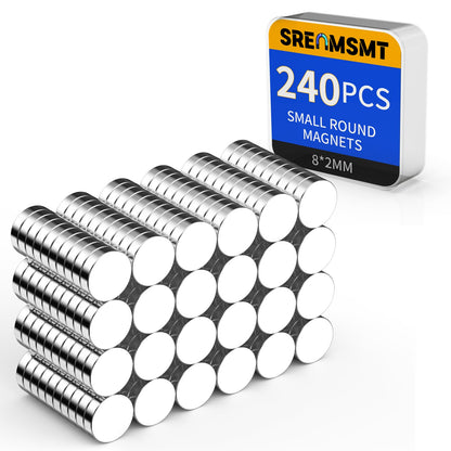 Small Magnets, 7 Sizes Neodymium Magnets for Crafts, 290 Pack