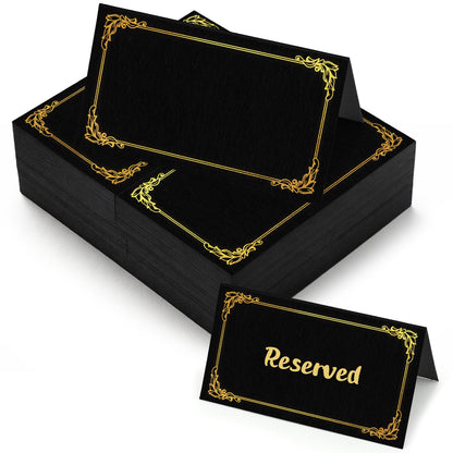 150Pcs Place Cards for Table Setting Wedding Cards with Gold Foil Border