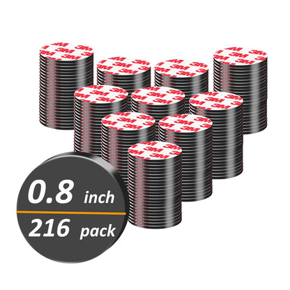 36Pack, Round Magnets Dots Peel and Stick, (Diameter 0.8" x 0.08" Thick) Precut Magnetic Tapes with Adhesive Backing, Circle Flexible Magnets for DIY, Art Projects, whiteboards & Fridge