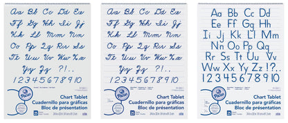 School Smart Chart Paper Pad, 32 x 24 Inches, 1-1/2 Inch Rule, 25 Sheets