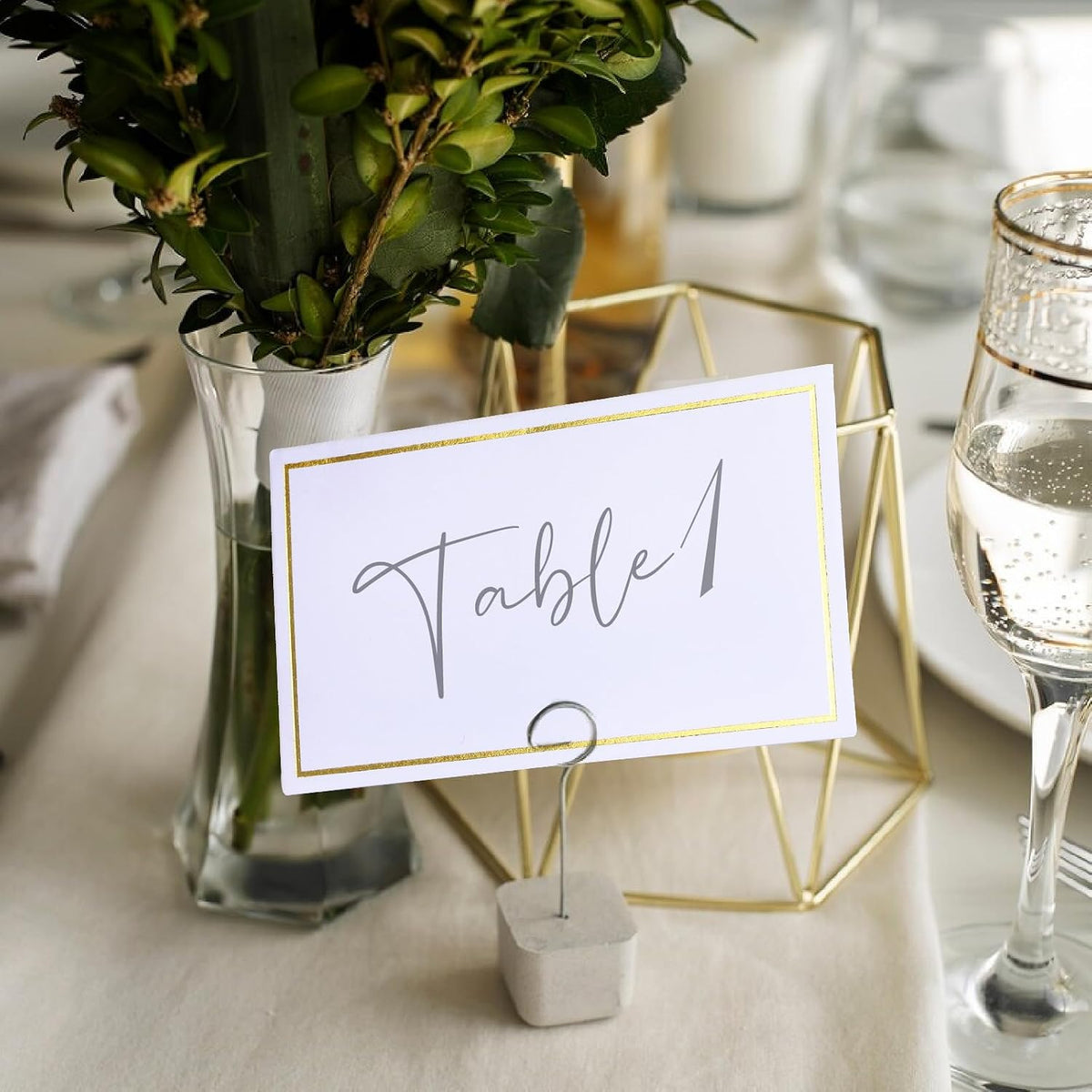 120 Pcs Place Cards for Table Setting - Folded Name Cards 2 x 3.5 Inch