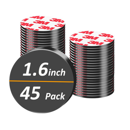 36Pack, Round Magnets Dots Peel and Stick, (Diameter 0.8" x 0.08" Thick) Precut Magnetic Tapes with Adhesive Backing, Circle Flexible Magnets for DIY, Art Projects, whiteboards & Fridge