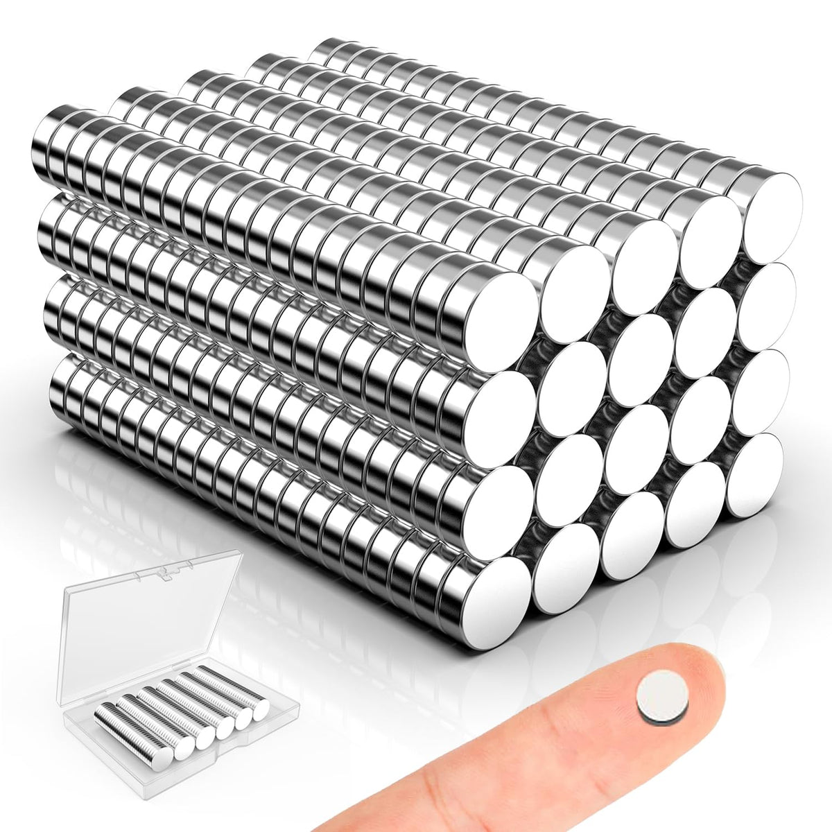 Magnets for Crafts, 5x2mm Small Round Magnetic 250 Pack