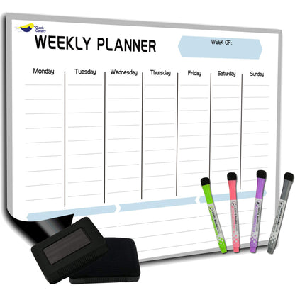 Large Magnetic Calendar for Refrigerator, Dry Erase Whiteboard Magnet