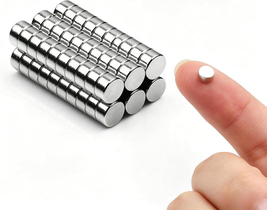 60pcs Small Magnets,Round for Refrigerator, Cylinder, Fridge, Office, Whiteboard, Durable Little Miniature Tiny Mini for Crafts