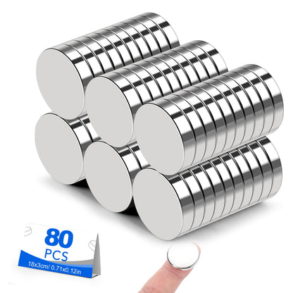 BEST CHOICE MAGNETS Small Magnets, 30 Pack Refrigerator Magnets 12x3mm