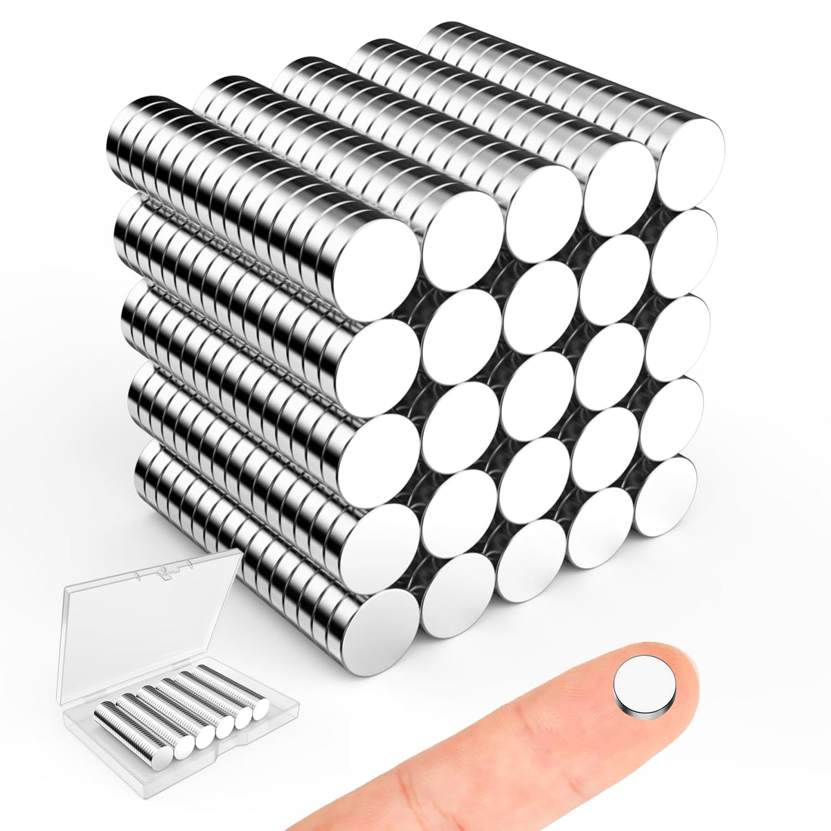 Magnets for Crafts, 5x2mm Small Round Magnetic 250 Pack