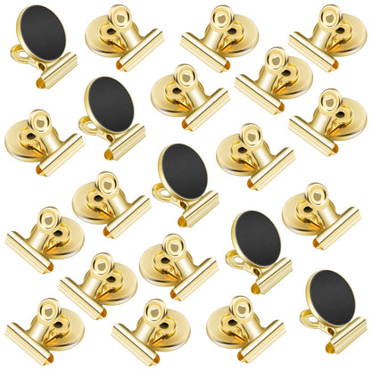VNDUEEY 20 Pack Fridge Magnets Refrigerator Magnets, Strong Magnetic Clips Heavy Duty, Magnet Clips for Whiteboard, Magnets for Fridge Locker Office Accessories (Silver)
