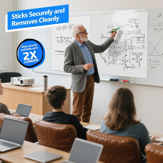 Nortix Sticky Easel Pad, Flip Chart Paper, 25 x30 inch, 30 Sheets/Pad, 6 Pads, Chart Paper for Teachers,Super Adhesive & Bleed-Resistant, Large Self-Stick Easel Paper for Classroom/Office/Home