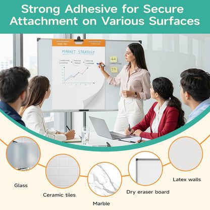 40 Sheets/Pad 25 x 30 Inches Large Self Stick Flip Chart Paper, 2 Pads/Pack