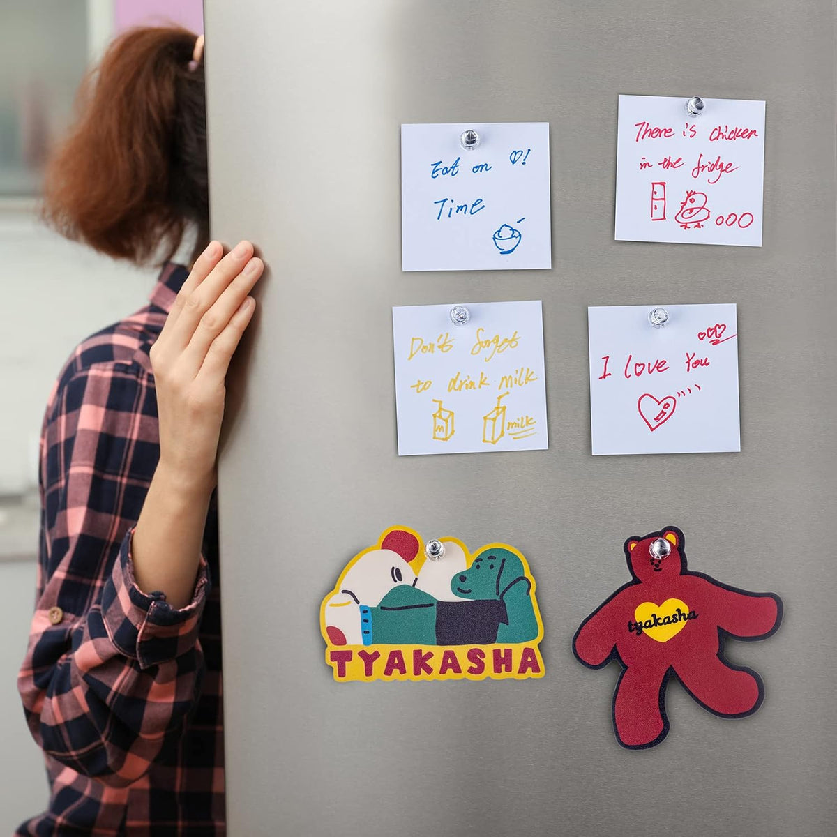66PCS Magnetic Push Pin Magnet, Fridge Magnet Magnetic Thumb Tacks for Kitchen, Refrigerator, Office, School, Whiteboard.Magnets for Whiteboard