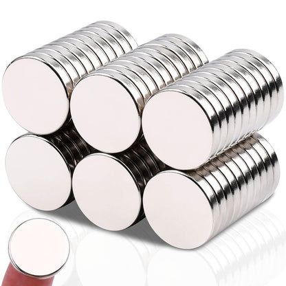 MIN CI 100 Pcs Strong Round Small Rare Earth Magnets, Mini Refrigerator Neodymium Disc Magnet for Whiteboard Locker Fridge DIY Crafts Dry Erase Board Cabinets