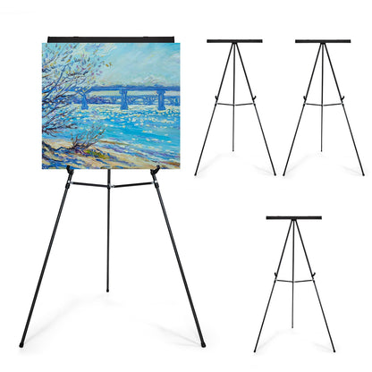 Falling in Art 63 1/2'' Lightweight Aluminum Flip Chart Display Easel Stand