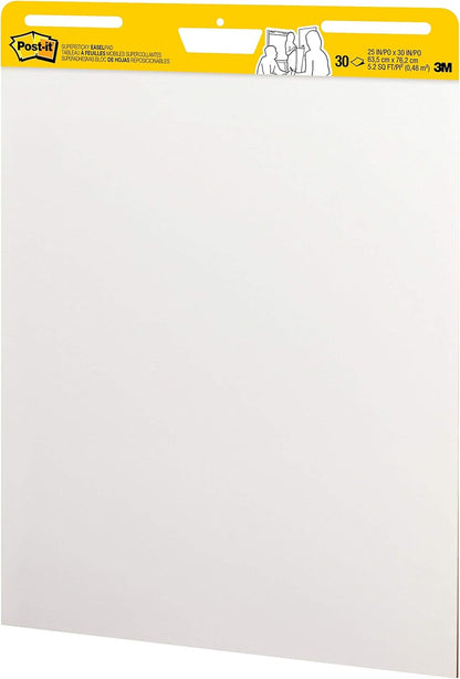 Post-it Super Sticky Easel Pad, 25 x 30 in, White, 2 Pads