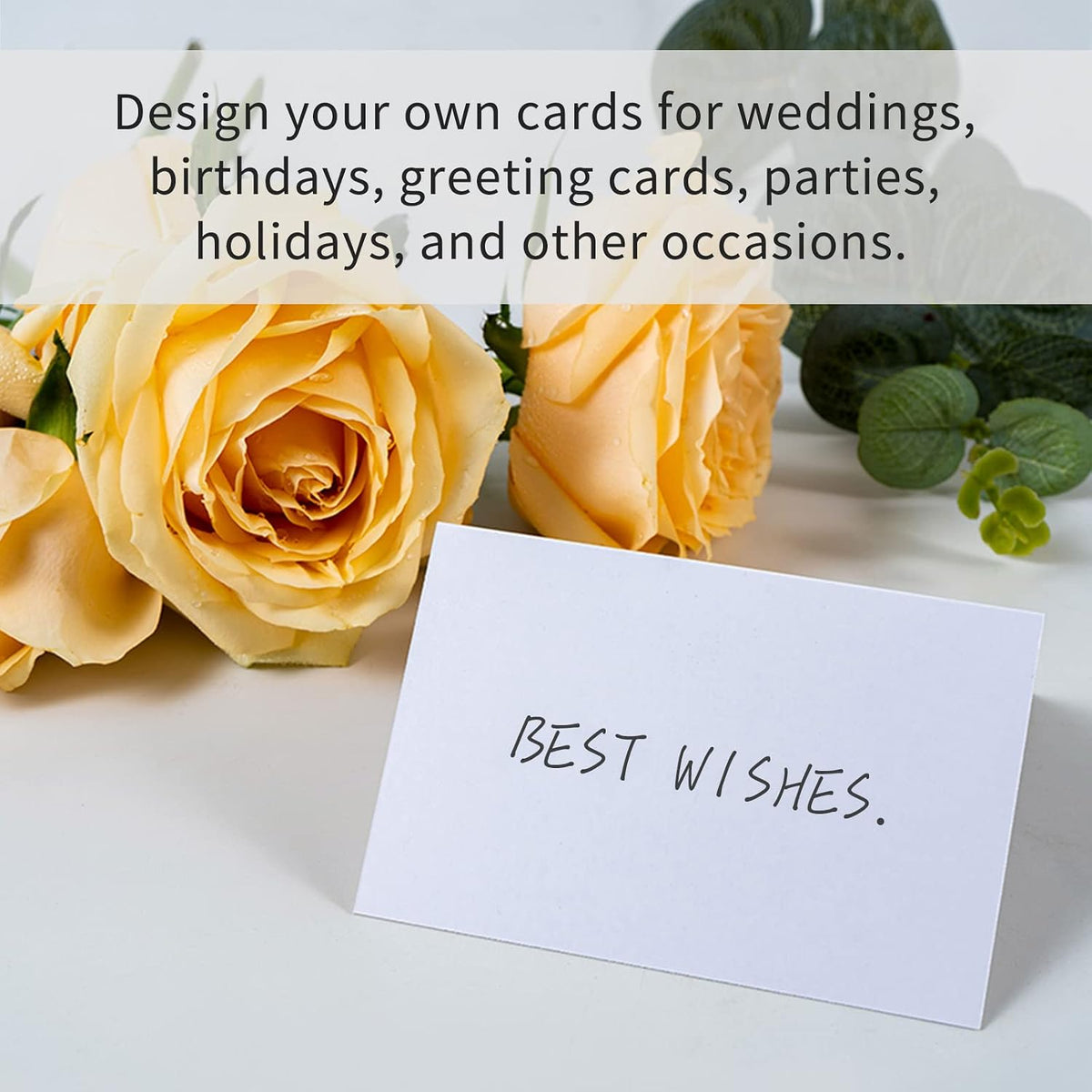 Place Cards for Table Setting, 50 Pcs Blank Tent Cards - 3.7x2.48 In