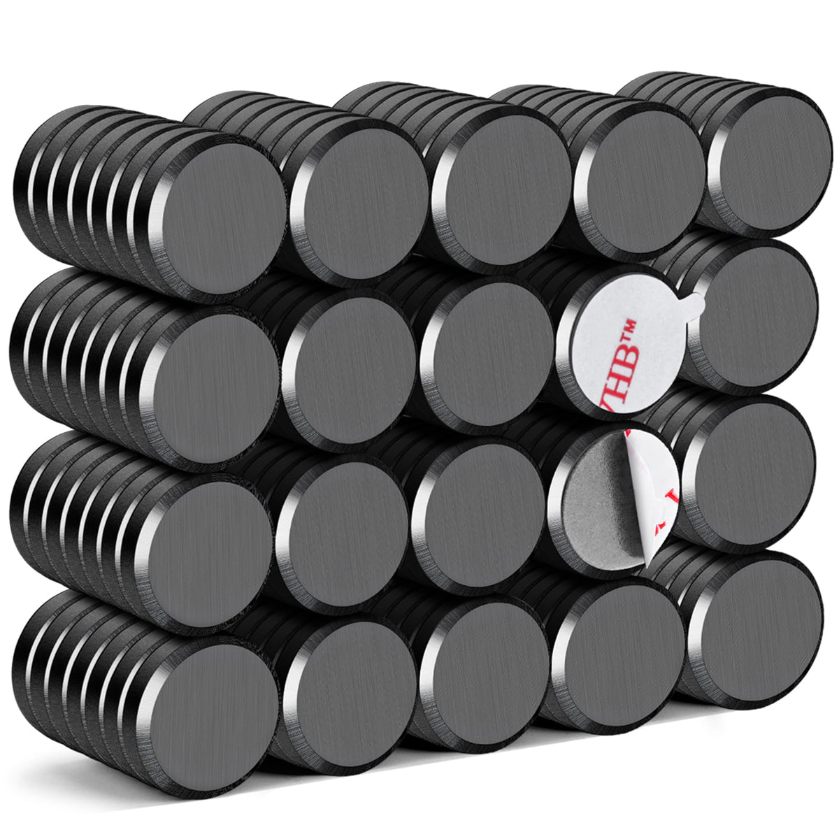 DIYMAG Strong Adhesive Magnets, 90pcs 0.7x0.12in Fridge Magnet