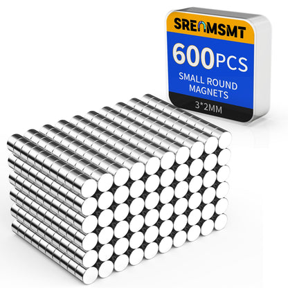 Small Magnets, 7 Sizes Neodymium Magnets for Crafts, 290 Pack