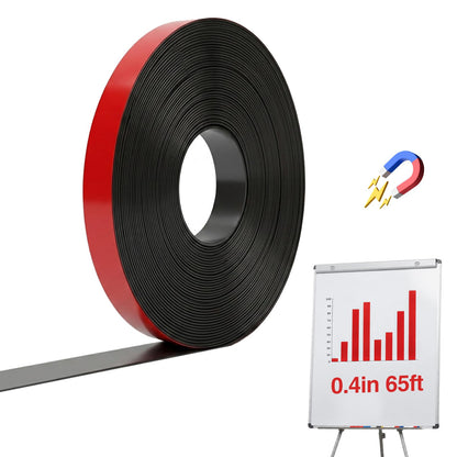 Magnetic Whiteboard Tape for Office,Fine Line Gridding Tape - 1/5 in x 40 yd x 24 mil,High Energy Thin Strip Magnets,Black 120 Feet