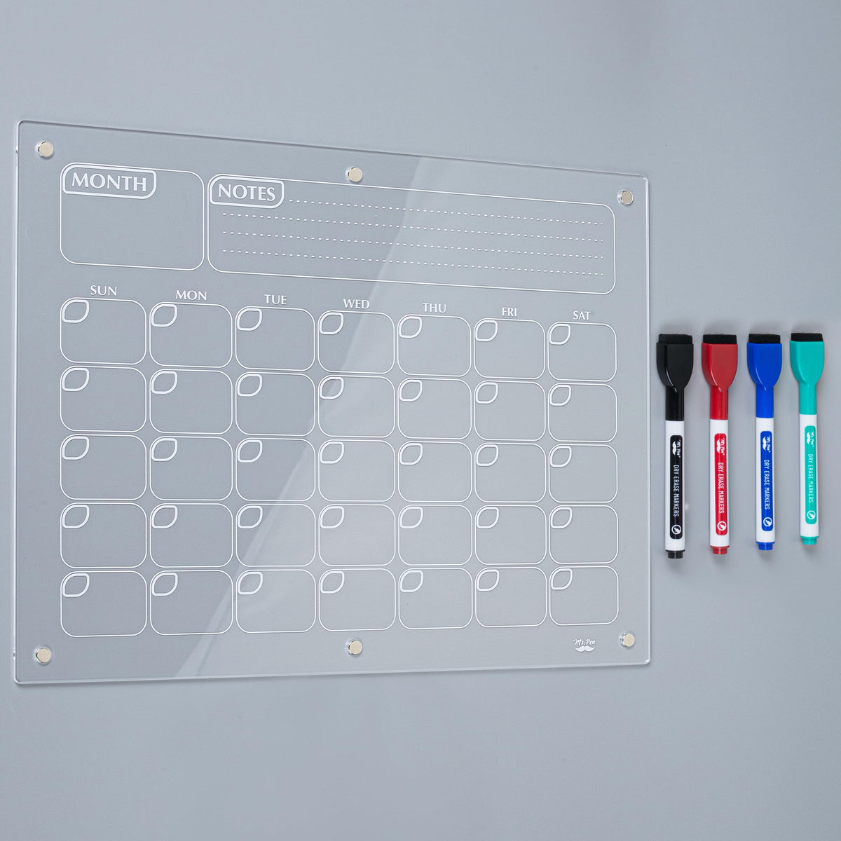 Mr. Pen- Dry Erase Calendar for Fridge, Magnetic, 14.7 x 11.8