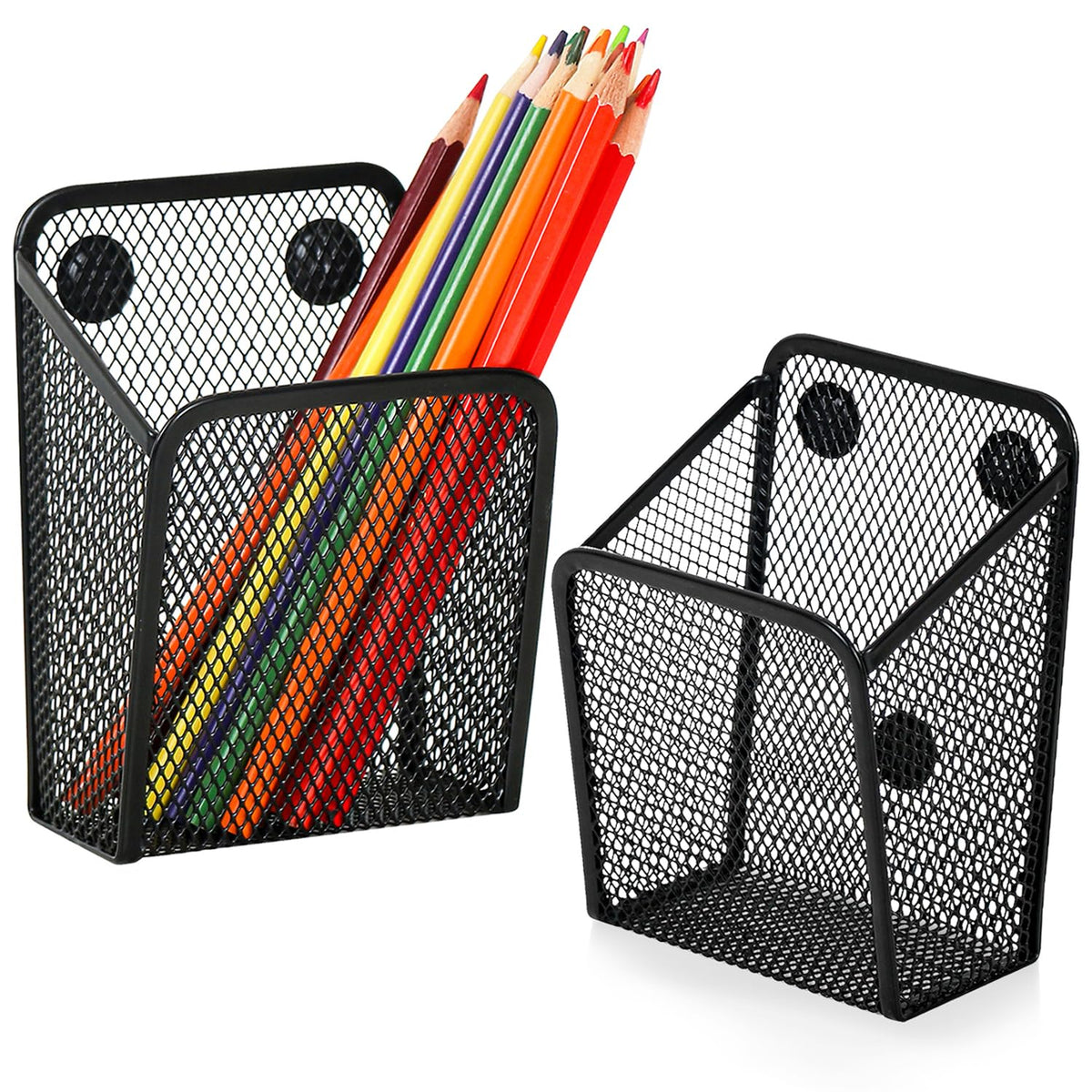 LUCYCAZ Magnetic Pen Holder,Single Magnetic Pencil Locker Holder Organizer