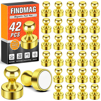 FINDMAG Fridge Magnets, Magnets for Whiteboard, Kitchen, 14 Pack, Colorful