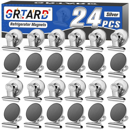 Grtard 12 Pack Magnetic Clips, Fridge Magnets Refrigerator Magnets