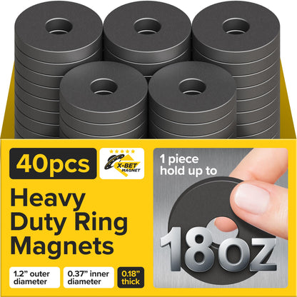 Strong Ceramic Round Adhesive Magnets, 0.7x0.12 (18x3mm), 100 Pcs