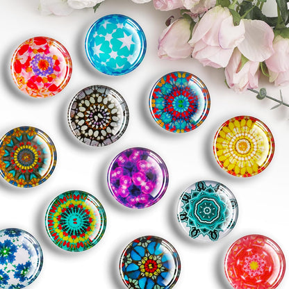 FINDMAG 12 Pack Fridge Magnets, Refrigerator Magnets Decorative for Locker