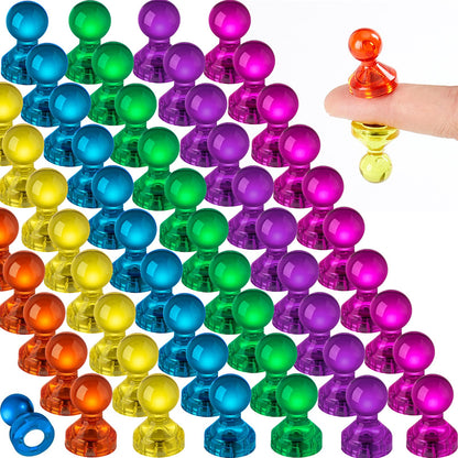 66PCS Magnetic Push Pin Magnet, Fridge Magnet Magnetic Thumb Tacks for Kitchen, Refrigerator, Office, School, Whiteboard.Magnets for Whiteboard