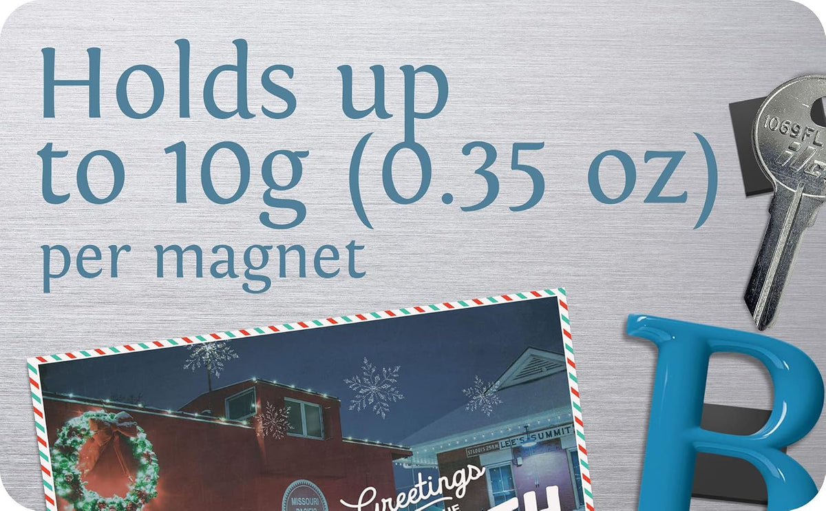 Magnefic Magnetic Squares, 1 Tape Sheet of 70 Magnetic Squares (Each 20x20x2mm), Magnet on one Side, Self Adhesive on the Other Side. Perfect for Fridge Organisation, Art Project, Vision Board