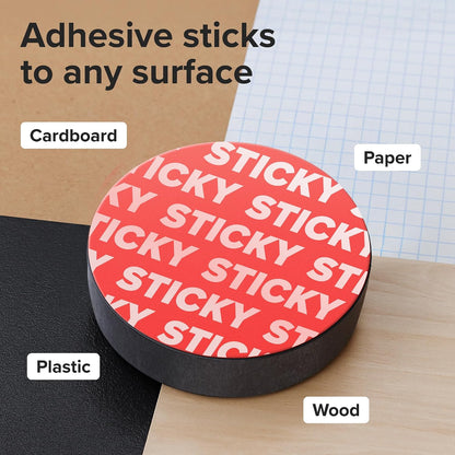 Strong Ceramic Round Adhesive Magnets, 0.7x0.12 (18x3mm), 100 Pcs
