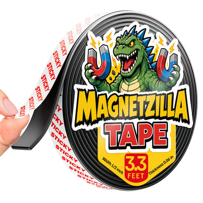 Super Sticky Magnetic Tape for DIY & Crafts, 20ft x 1/2in (6m x 1.25cm)