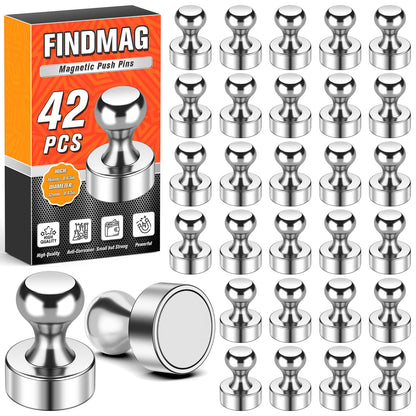 FINDMAG Fridge Magnets, Magnets for Whiteboard, Kitchen, 14 Pack, Colorful