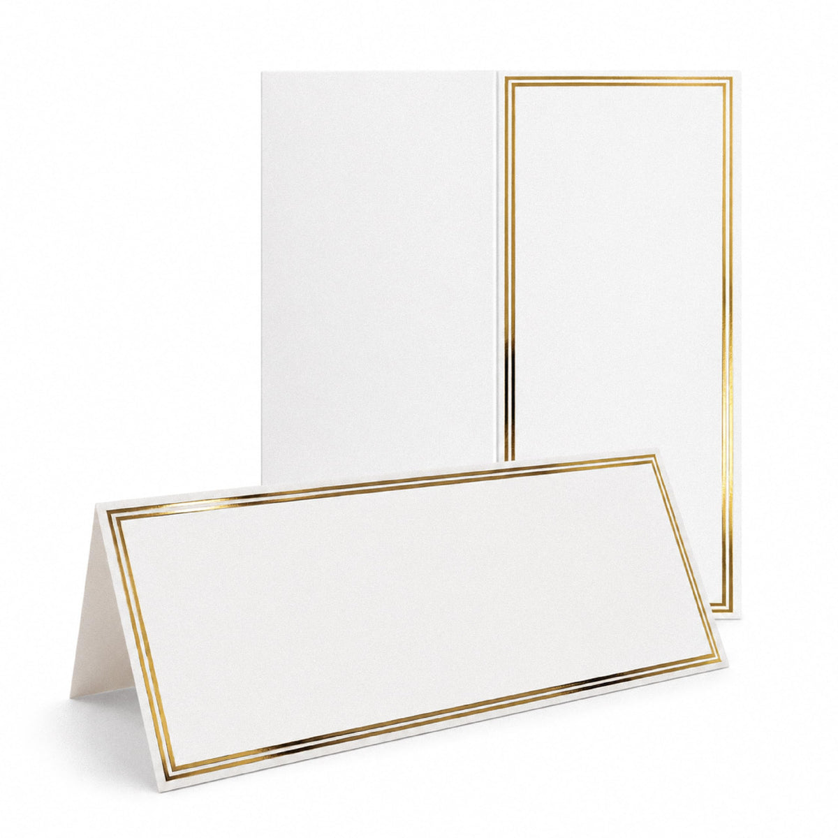 40Pcs Blank Tent Place Cards, 3.5*11Inch Table Setting Name Seating Labels