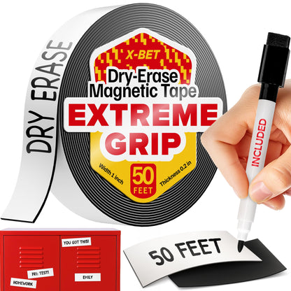 Super Sticky Magnetic Tape for DIY & Crafts, 20ft x 1/2in (6m x 1.25cm)