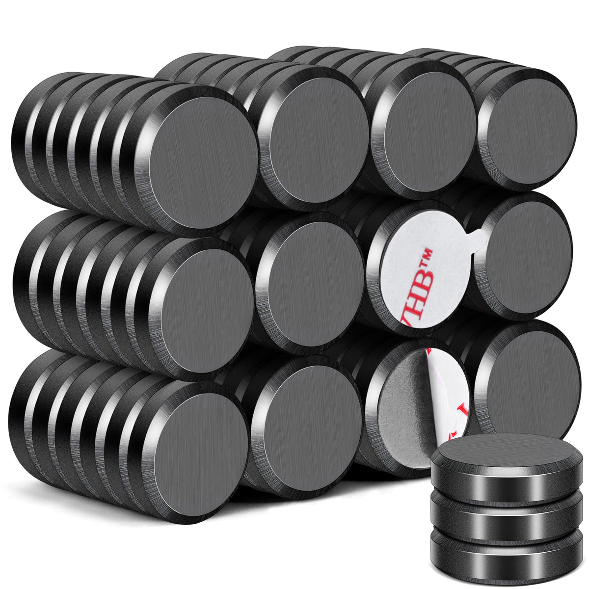 DIYMAG Strong Adhesive Magnets, 90pcs 0.7x0.12in Fridge Magnet