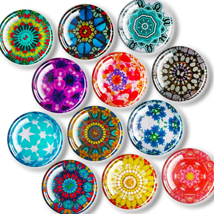 FINDMAG 12 Pack Fridge Magnets, Refrigerator Magnets Decorative for Locker