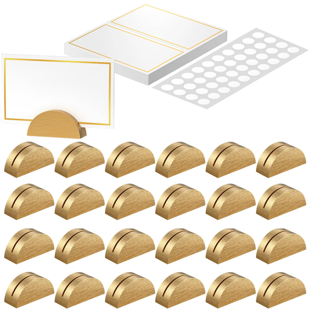 Uniclife 48 Pcs Place Card Holders for Wedding Party Tables