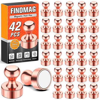 FINDMAG Fridge Magnets, Magnets for Whiteboard, Kitchen, 14 Pack, Colorful
